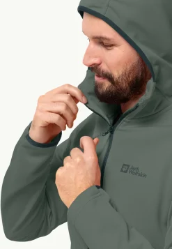 Wandelen|Voor- En Najaarsjacks/-Jassen|Jack Wolfskin Alpgrat Hooded Fz M