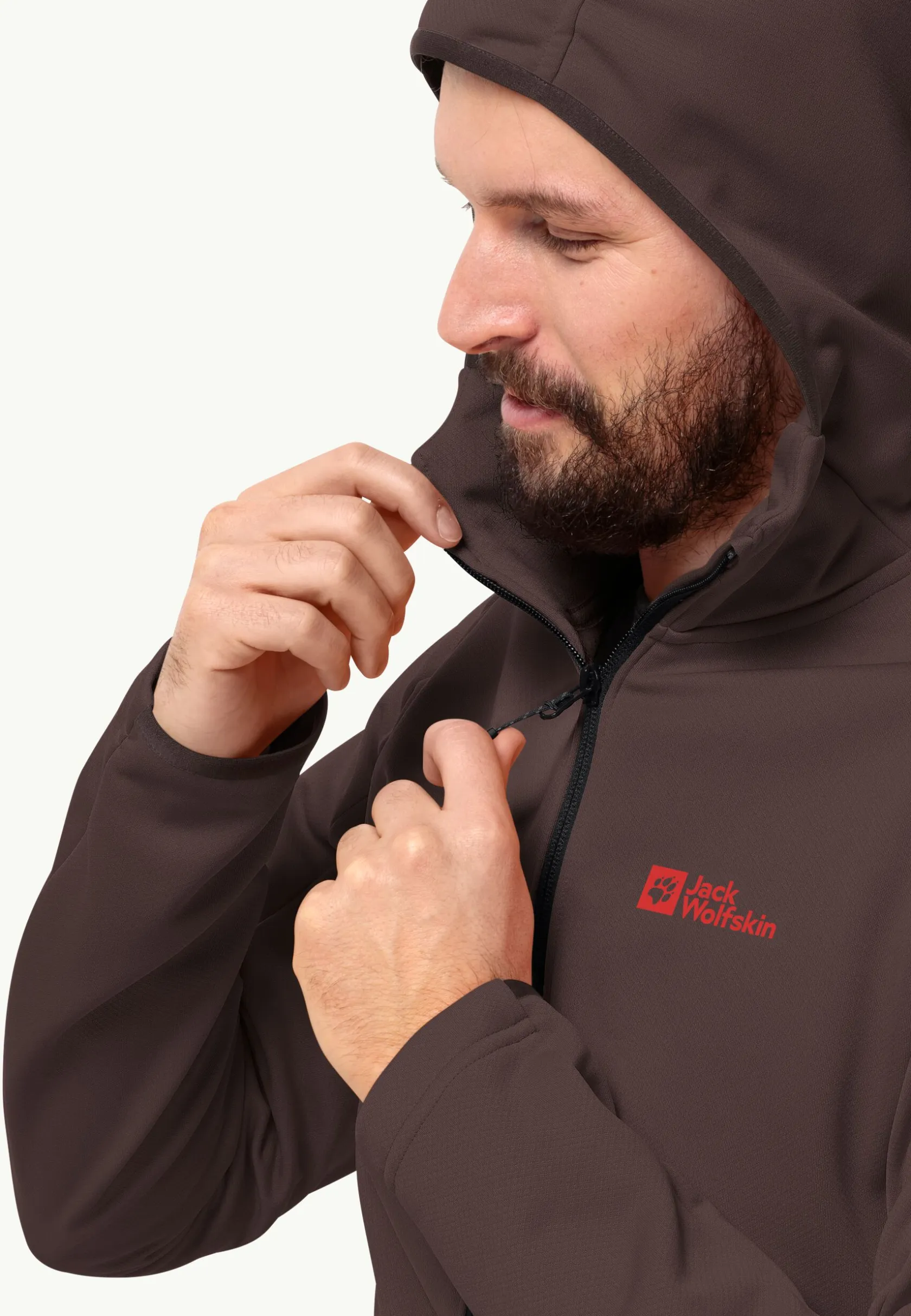 Wandelen|Voor- En Najaarsjacks/-Jassen|Jack Wolfskin Alpgrat Hooded Fz M