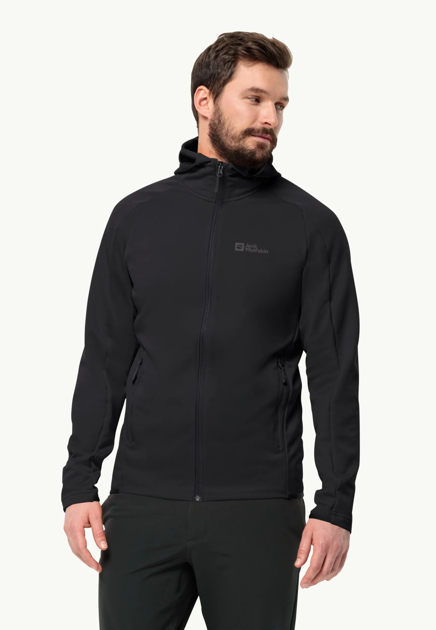 Wandelen|Voor- En Najaarsjacks/-Jassen|Jack Wolfskin Alpgrat Hooded Fz M