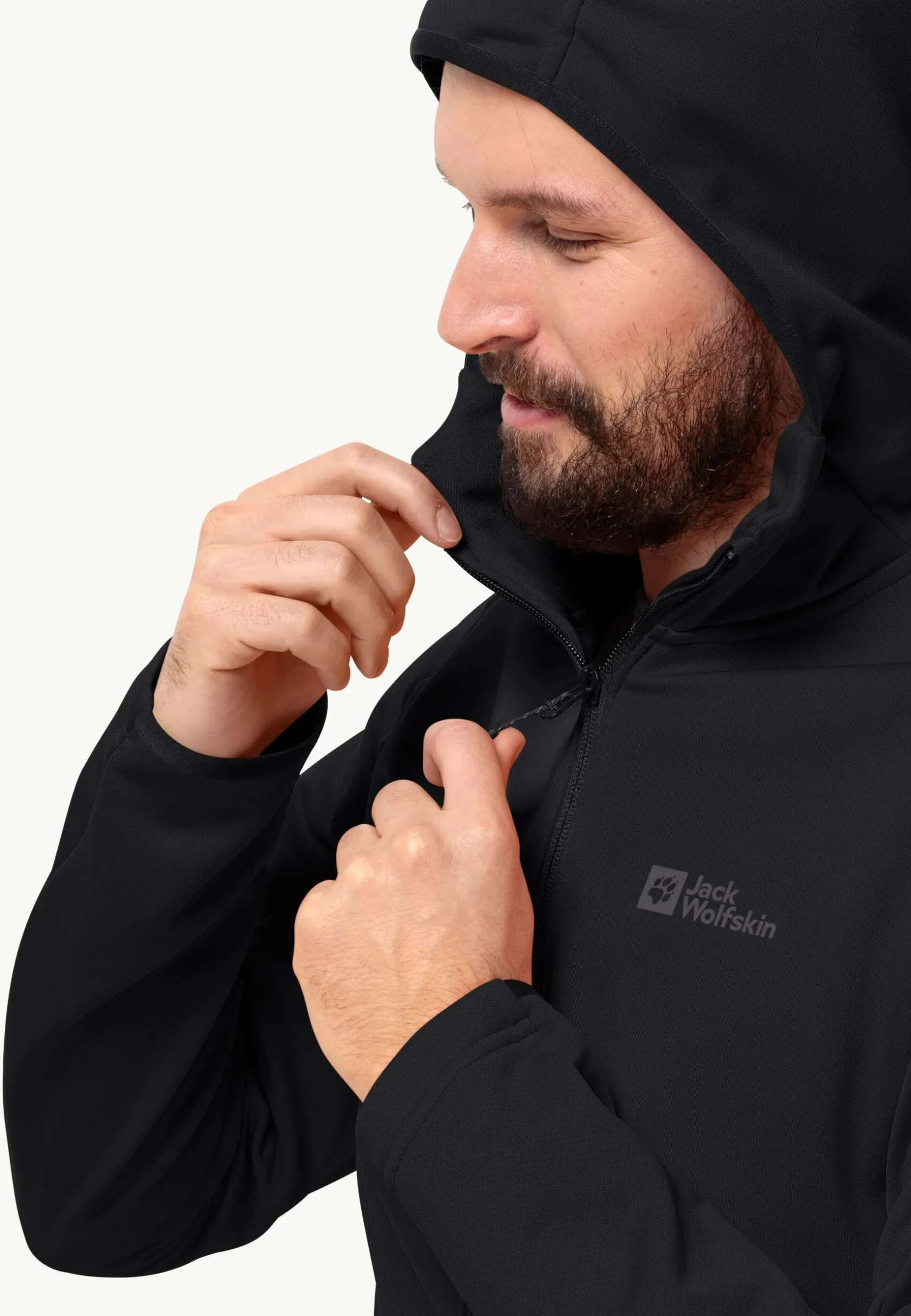Wandelen|Voor- En Najaarsjacks/-Jassen|Jack Wolfskin Alpgrat Hooded Fz M