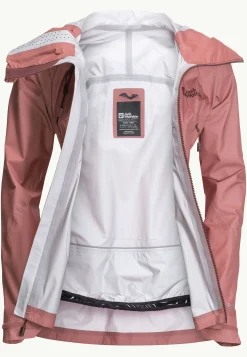 Ski|Regenjacks|Jack Wolfskin Alpspitze Air 3l Jkt W blush powder