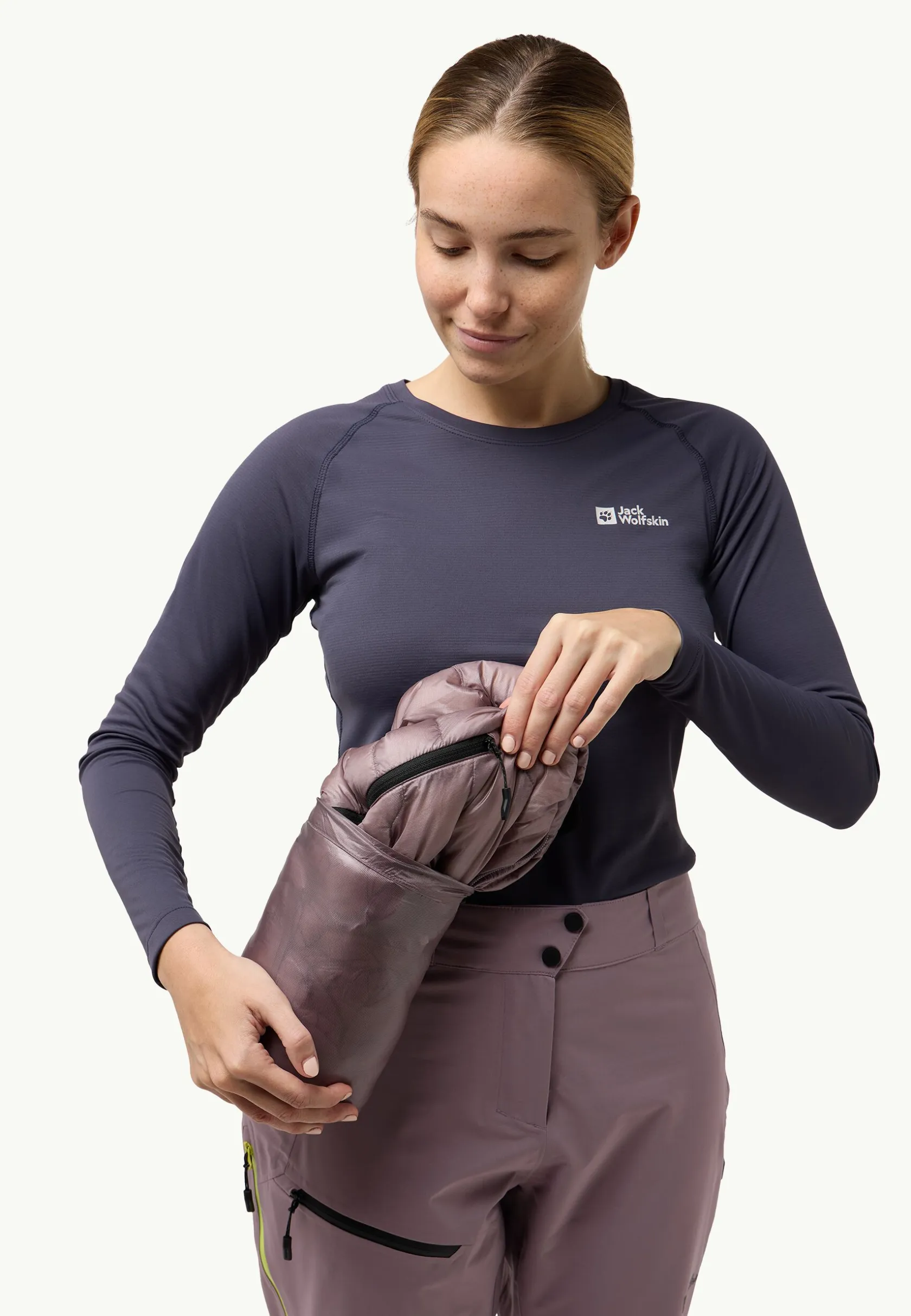 Ski|Isolatiejacks|Jack Wolfskin Alpspitze Down Hoody W wild blossom