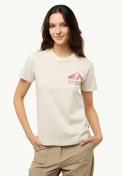 T-Shirts & Longsleeves|Jack Wolfskin Bergblick T W panna cotta