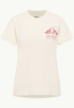 T-Shirts & Longsleeves|Jack Wolfskin Bergblick T W panna cotta