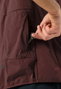Lifestyle|Voor- En Najaarsjacks/-Jassen|Jack Wolfskin Bike Commute Ins Vest M dark maroon