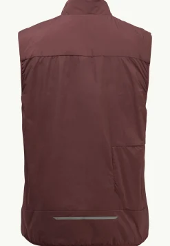 Lifestyle|Voor- En Najaarsjacks/-Jassen|Jack Wolfskin Bike Commute Ins Vest M dark maroon