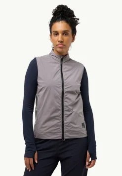 Voor- En Najaarsjacks/-Jassen|Bodywarmers|Jack Wolfskin Bike Commute Xt Vest W dark taupe