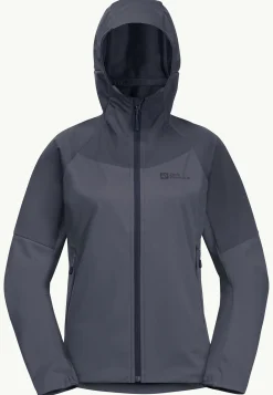 Wandelen|Voor- En Najaarsjacks/-Jassen|Jack Wolfskin Brisstal Hoody W
