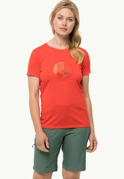 Wandelen|Functionele Shirts|Jack Wolfskin Crosstrail Graphic T W