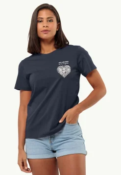Lifestyle|T-Shirts & Longsleeves|Jack Wolfskin Discover Heart T W