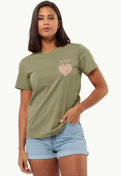 Lifestyle|T-Shirts & Longsleeves|Jack Wolfskin Discover Heart T W