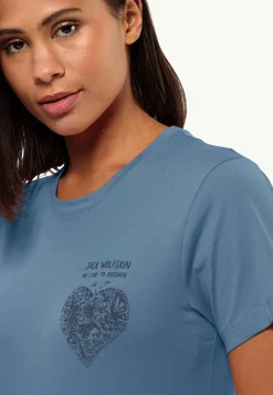 Lifestyle|T-Shirts & Longsleeves|Jack Wolfskin Discover Heart T W