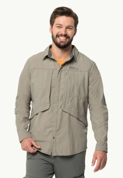 Discovery|Functionele Shirts|Jack Wolfskin Diskovera Ls Shirt M misty green