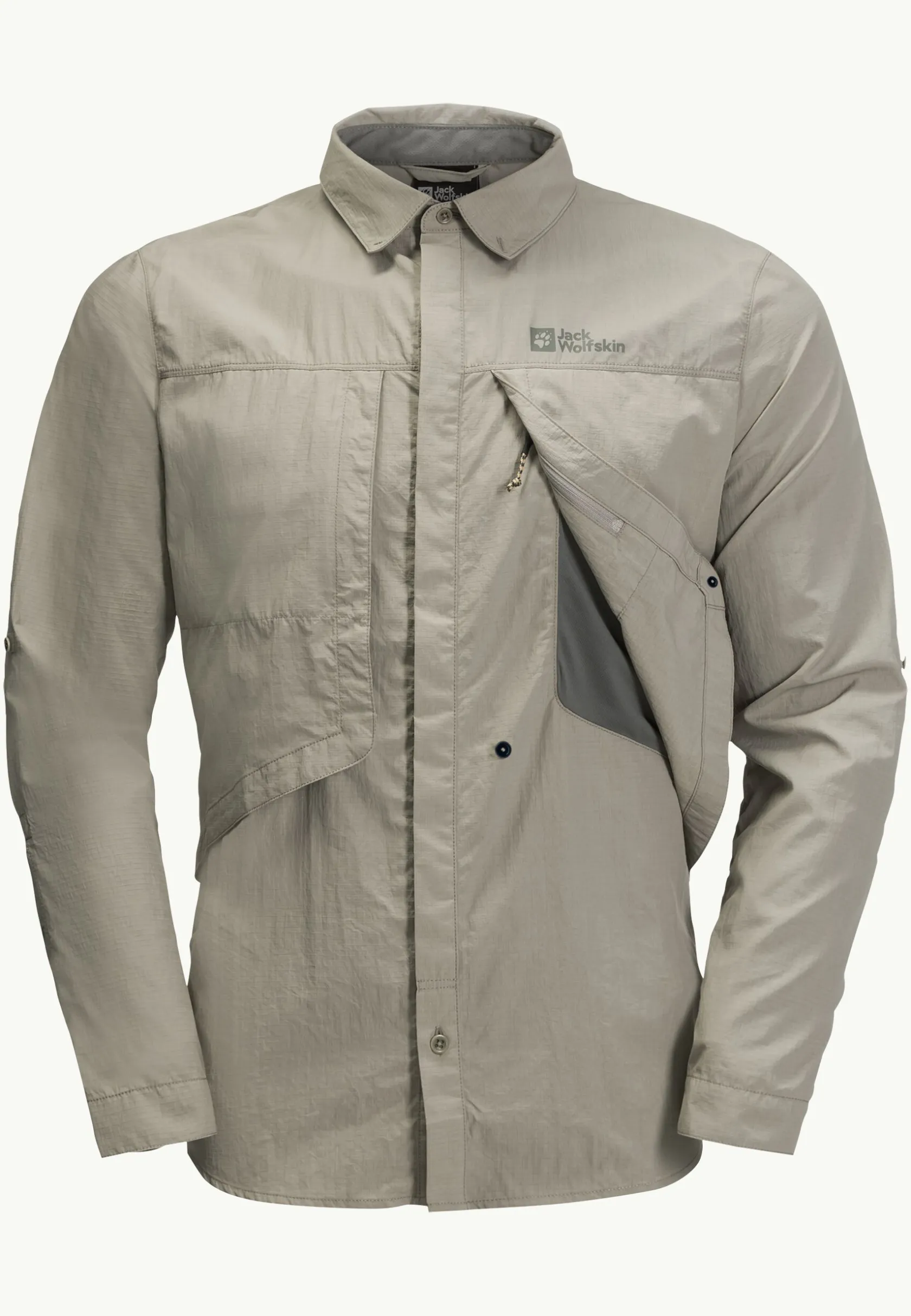 Discovery|Functionele Shirts|Jack Wolfskin Diskovera Ls Shirt M misty green
