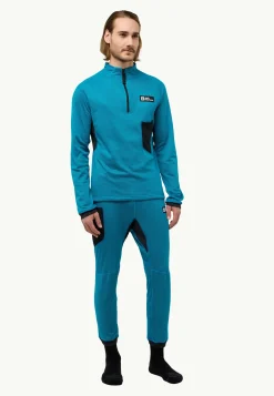 Functionele Shirts|Functioneel Ondergoed|Jack Wolfskin Expdn Octa Hz M everest blue