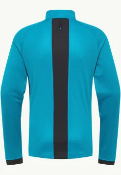 Functionele Shirts|Functioneel Ondergoed|Jack Wolfskin Expdn Octa Hz M everest blue