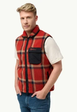 Fleece|Hoodies & Pullovers|Jack Wolfskin Felslicht Check Vest M