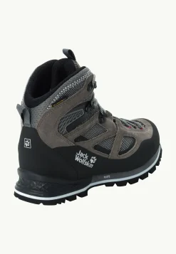 Wandelschoenen|Waterdichte Schoenen|Jack Wolfskin Force Crest Texapore Mid W Tarmac Grey / Pink