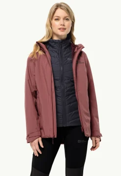 Wandelen|Voor- En Najaarsjacks/-Jassen|Jack Wolfskin Glaabach 3in1 Jkt W