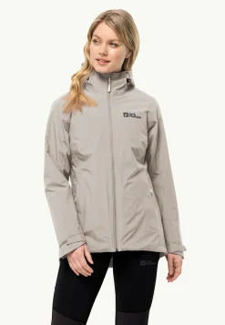 Wandelen|Voor- En Najaarsjacks/-Jassen|Jack Wolfskin Glaabach 3in1 Jkt W