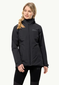 Wandelen|Voor- En Najaarsjacks/-Jassen|Jack Wolfskin Glaabach 3in1 Jkt W