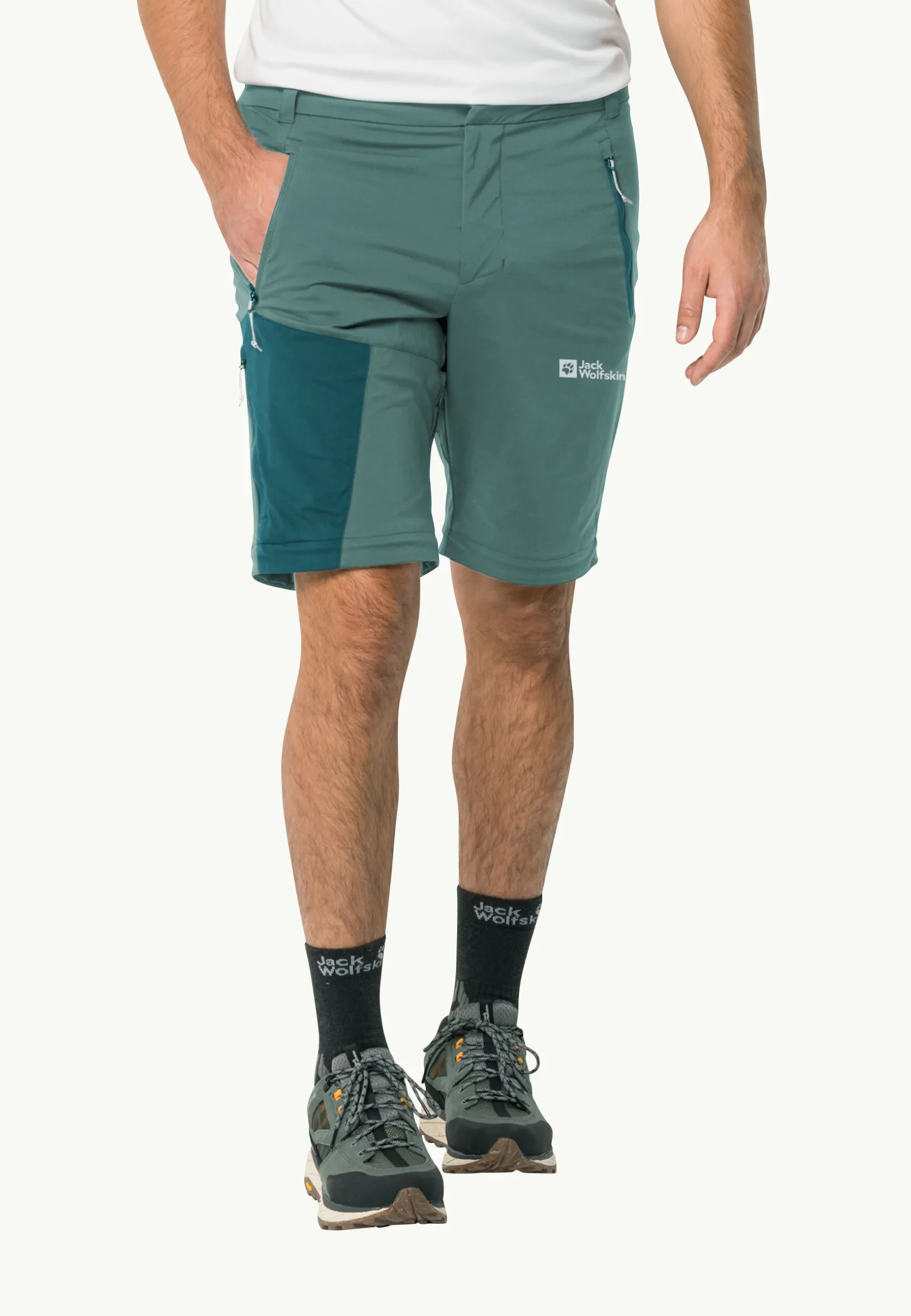 Wandelen|Softshellbroeken|Jack Wolfskin Glastal Zip Away Pants M