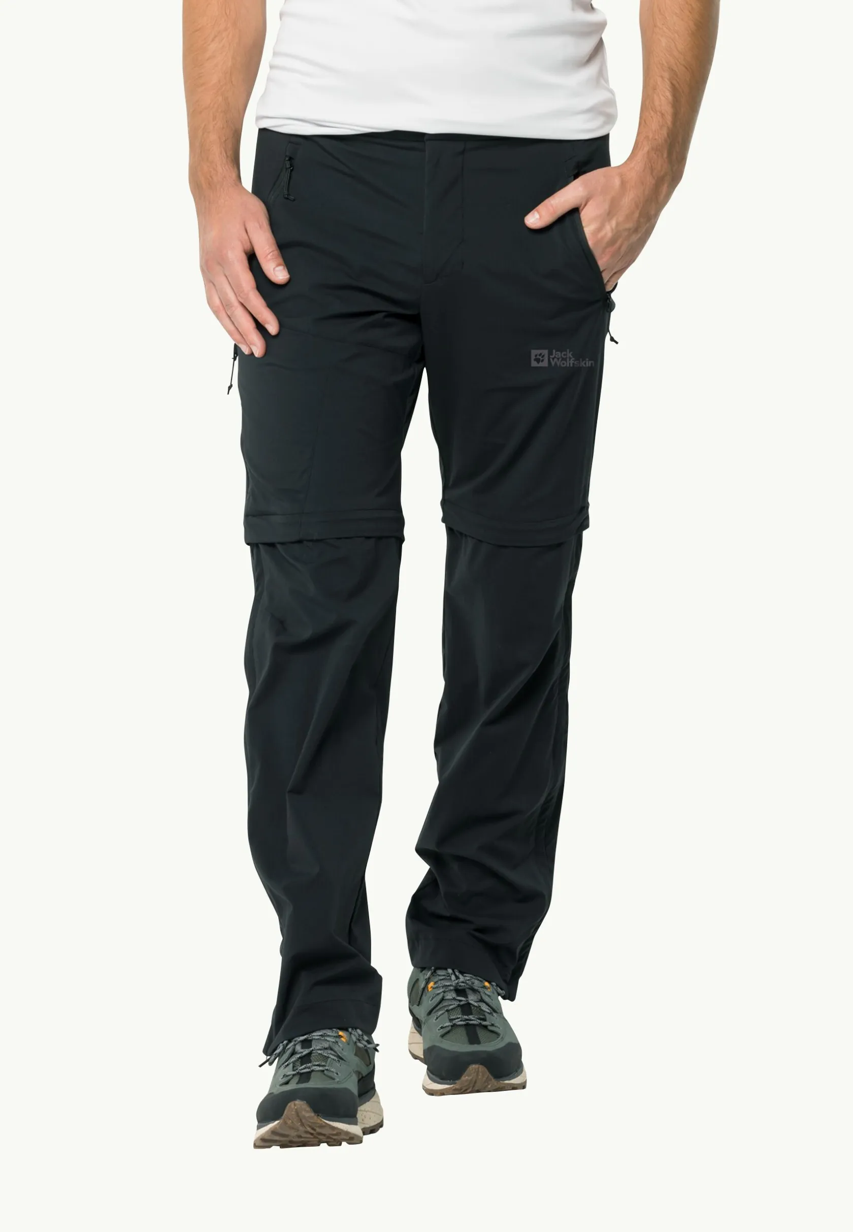 Wandelen|Softshellbroeken|Jack Wolfskin Glastal Zip Away Pants M