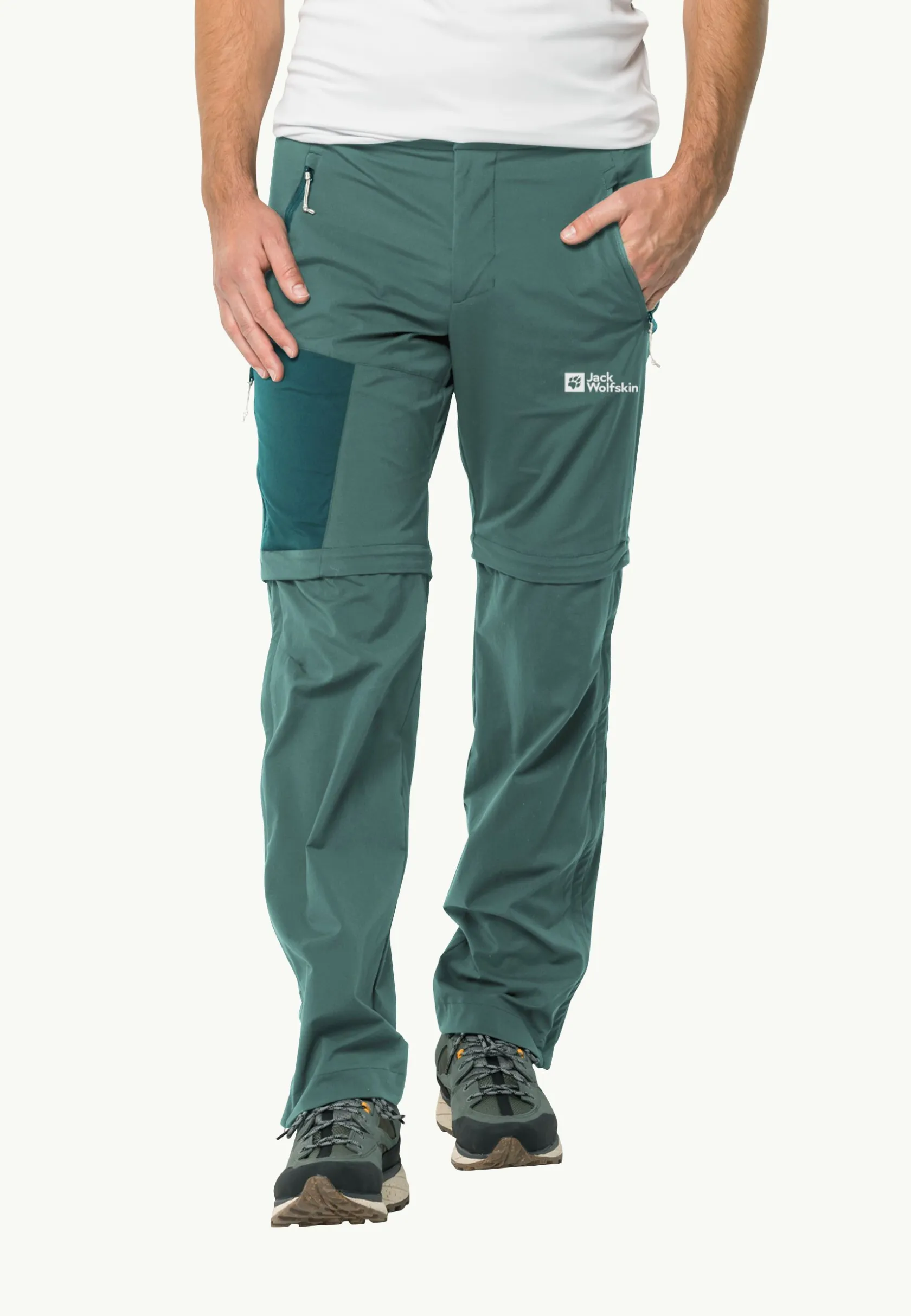 Wandelen|Softshellbroeken|Jack Wolfskin Glastal Zip Away Pants M