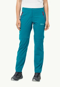 Wandelen|Softshellbroeken|Jack Wolfskin Glastal Zip Away Pants W