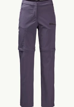 Wandelen|Softshellbroeken|Jack Wolfskin Glastal Zip Away Pants W