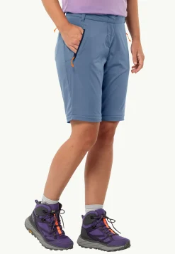 Wandelen|Softshellbroeken|Jack Wolfskin Glastal Zip Off Pants W