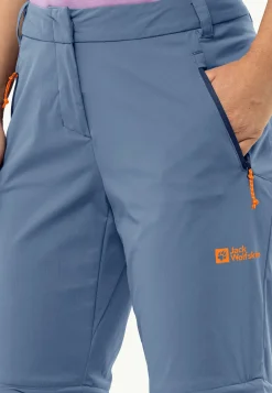 Wandelen|Softshellbroeken|Jack Wolfskin Glastal Zip Off Pants W