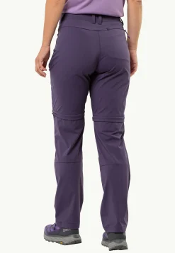 Wandelen|Softshellbroeken|Jack Wolfskin Glastal Zip Off Pants W