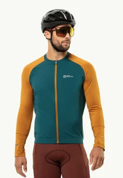 Fietsen|Functionele Shirts|Jack Wolfskin Gravex Fz Ls M Emerald