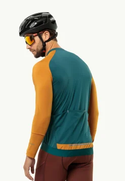 Fietsen|Functionele Shirts|Jack Wolfskin Gravex Fz Ls M Emerald