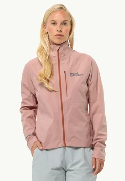 Fietsen|Regenjacks|Jack Wolfskin Gravex 2.5l Jkt W Rose Dawn