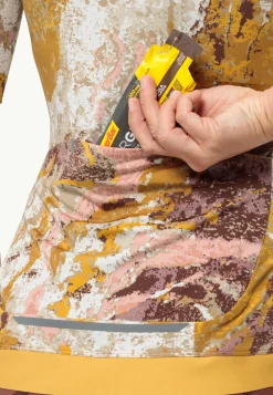 Functionele Shirts|T-Shirts & Longsleeves|Jack Wolfskin Gravex Printed Fz S|s W Strata Salted Caramel