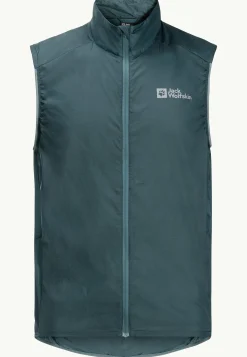 Fietsen|Voor- En Najaarsjacks/-Jassen|Jack Wolfskin Gravex Wind Vest M Emerald