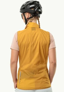 Fietsen|Voor- En Najaarsjacks/-Jassen|Jack Wolfskin Gravex Wind Vest W Curry
