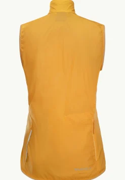 Fietsen|Voor- En Najaarsjacks/-Jassen|Jack Wolfskin Gravex Wind Vest W Curry