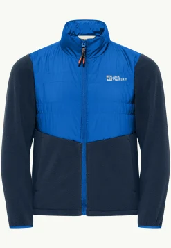 Fleece|Fleece Jacks|Jack Wolfskin Haldor Hybrid K crisp cobalt
