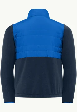 Fleece|Fleece Jacks|Jack Wolfskin Haldor Hybrid K crisp cobalt