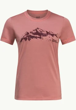 Wandelen|Functionele Shirts|Jack Wolfskin Hiking S/s T W