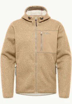Fleece|Hoodies & Pullovers|Jack Wolfskin Kaminfeuer Hooded Jkt M