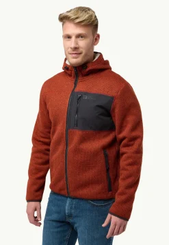 Fleece|Hoodies & Pullovers|Jack Wolfskin Kaminfeuer Hooded Jkt M