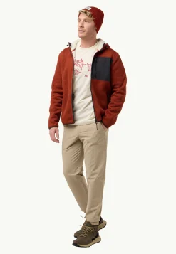 Fleece|Hoodies & Pullovers|Jack Wolfskin Kaminfeuer Hooded Jkt M