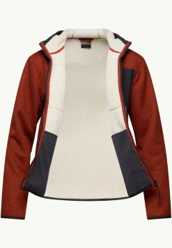 Fleece|Hoodies & Pullovers|Jack Wolfskin Kaminfeuer Hooded Jkt M