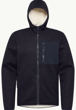 Fleece|Hoodies & Pullovers|Jack Wolfskin Kaminfeuer Hooded Jkt M