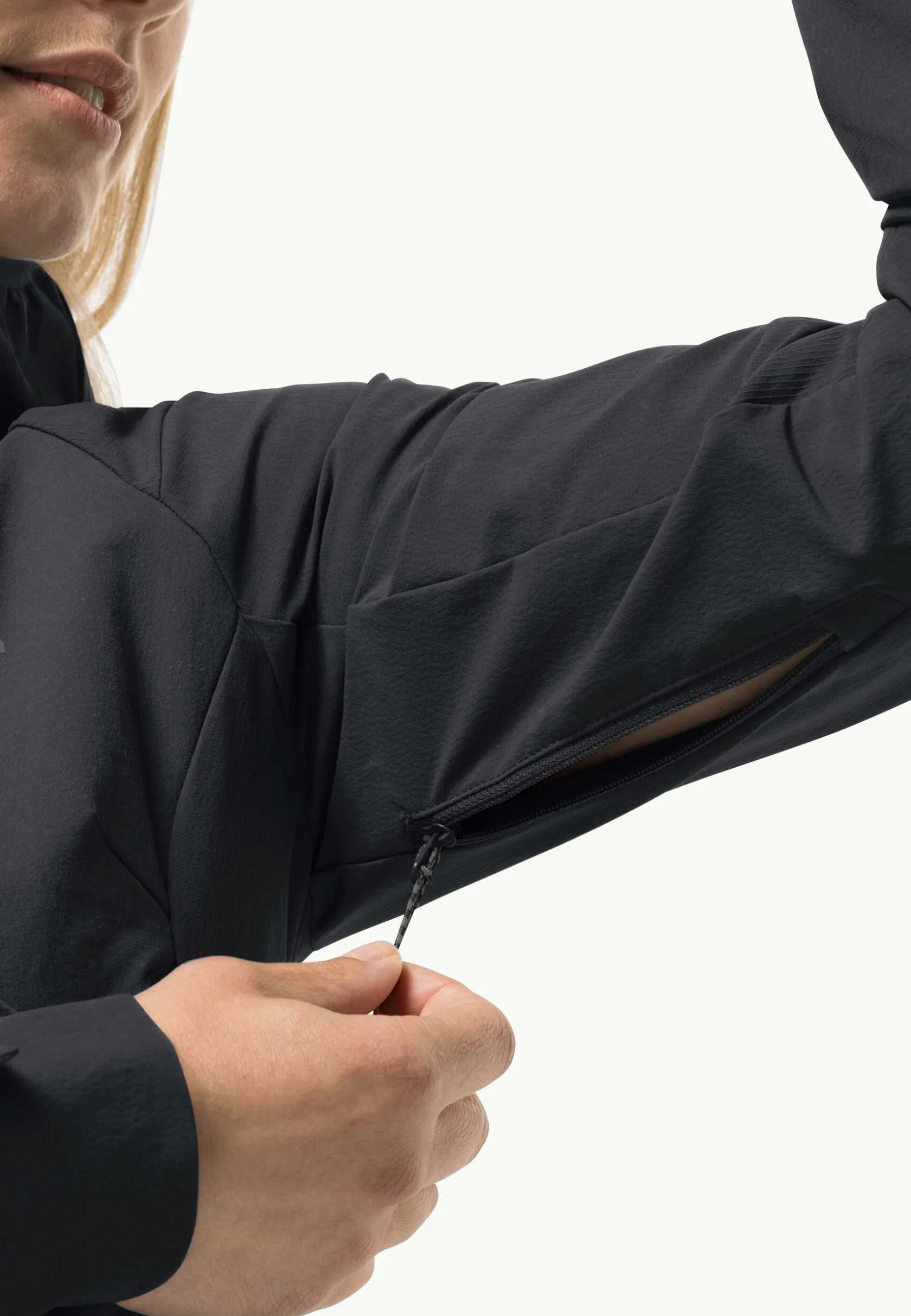 Trekking|Voor- En Najaarsjacks/-Jassen|Jack Wolfskin Kammweg Jkt W black