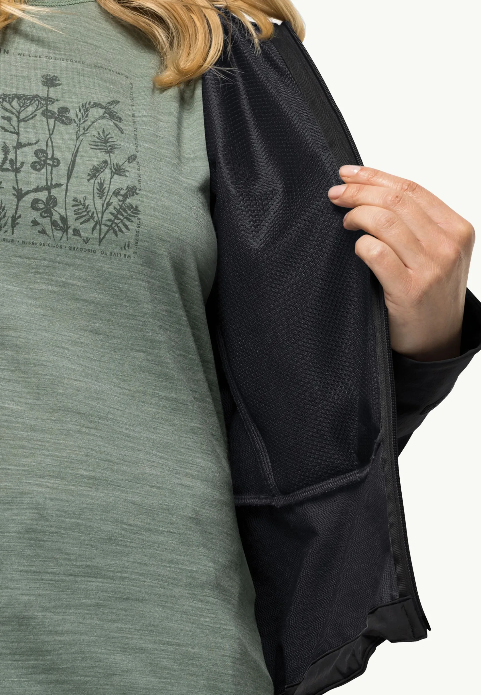 Trekking|Voor- En Najaarsjacks/-Jassen|Jack Wolfskin Kammweg Jkt W black